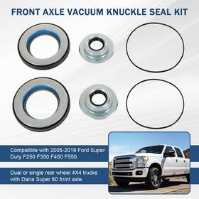 125585 For 05-19 Ford Super Duty F250 F35 Front Axle Knuckle Vacuum Seals And Hub O-rings