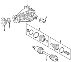 164-337-03-59 Genuine Axle Seals