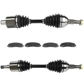 13267982 1autopowerstore Front Cv Axle Brake Ceramic Pads For 2006 07 Chevrolet Monte Carlo 3.5l 5.3l