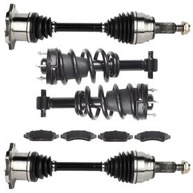 13267987 1autopowerstore Front Cv Axles Brake Pads Complete Struts For Chevrolet Avalanche 5.3l 08-12