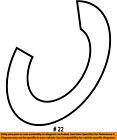 1l2z4b422ba Ford Oem Axle Retainer