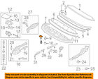 1q0825329 Volkswagen Stowage Cover Cap Left