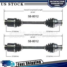 Sh00001200428058861 2x Trak Motive Rear Left Right Cv Axle Shaft For Pontiac Gto 2004