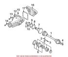 33131214445 Genuine Bmw For Cv Joint Oil Seal Dust Shield Rear