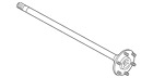 38164-8s100 Nissan Genuine Titan Axle