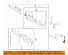 383423jx1a Nissan Oem Versa Drive Seal