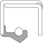 J8122404 5872s National Oil Seals Axle Shaft Seal Front 724956161935