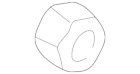 6029692 Mopar Dodge Chrysler Genuine Lock Nut