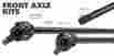 98-2045-001 G2 Axle Gear Dana 44 Jeep Tj Rubicon Front Chromoly Kit