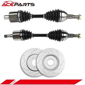 Aceparts Ace83265101s For 2006-2009 Chevrolet Impala Monte Carlo 3.5l 3.9l Front Cv Axle Brake Rotors