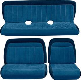 W1008800212 Acme Auto Headlining 1988-91 Chevrolet Gmc Truck Extended Cab Front And Rear Velour Seat Upholstery