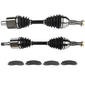 Afp832654a20 Afpaparts20 For Chevrolet Impala 2006-2009 2x Front Cv Axle 4 Brake Ceramic Pads