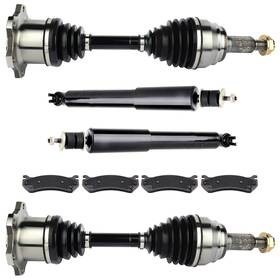 Afp832665a20 Afpaparts20 For 1999 2000-2004 Chevrolet Silverado 1500 Front Cv Axle Brake Pads Struts