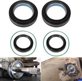 Amqp1249 Am-auto For 98-04 Ford F250 F350 Superduty Dana 50 And 60 Front Axle Knuckle Tube Seal Set