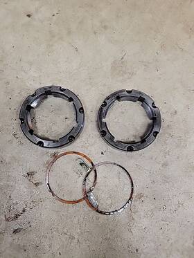 341509 American Axle Manufacturing Spindle Nut Kit Gm 14 Bolt 10.5 11.5 Rear Lock Ring Key Dodge 2003 Aam