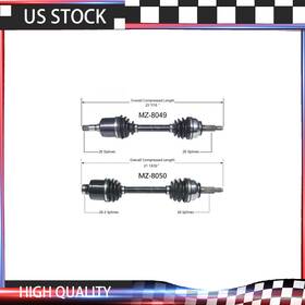 Carpshop20230111op3935 Anytek For 1983 1984 1985 1986 1987 Mazda 626 2pc Front Left And Right Cv Axle Joint