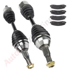 11923229 Apk 2 Cv Axle 4 Brake Ceramic Pads For Chevrolet Monte Carlo 3.5l 2006-2007 Front