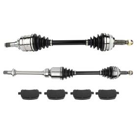 App832629s01 App-autoparts For 1999-2001 Toyota Solara Se 2.2l Front Cv Axle Shaft Brake Ceramic Pads