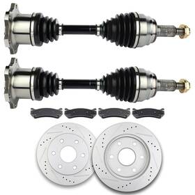 App832643s01 App-autoparts For 00-06 Chevrolet Suburban 1500 5.3l 5.7l Front Cv Axle Brake Pads And Rotors