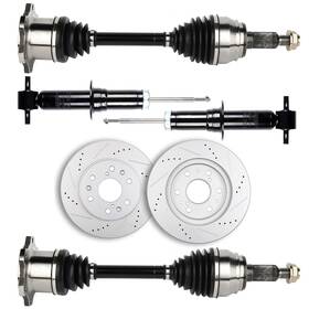 App832660s01 App-autoparts For 07-13 Chevrolet Silverado Gmc Sierra 1500 Front Cv Axle Brake Rotors Struts
