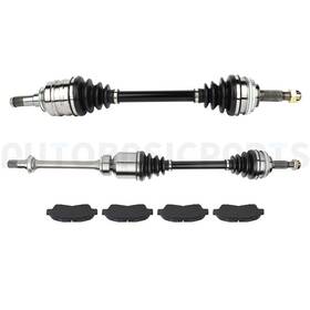11299238 Autobasicparts For 1992-2001 Toyota Camry 2.2l 6 Pcs Front Brake Ceramic Pads And Cv Joint Axle