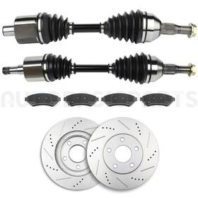 13211219 Autobasicparts Front Cv Axles Brake Pads And Rotors For Chevrolet Impala 3.8l 2000-2005