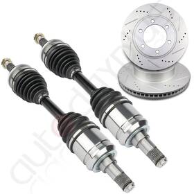 Adp83263301s Autodayplus Front 2pc Cv Axle Brake Discs Rotors For Toyota Fj Cruiser 4.0l 2007-2014
