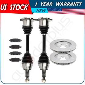 Adp83263701s Autodayplus Front Cv Axle Brake Pads And Rotors For Gmc Yukon Xl 1500 5.3l 6.0l 6.2l 2011-14