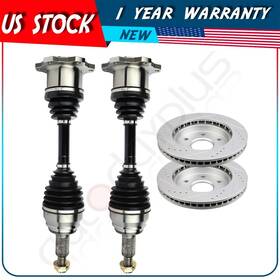 Adp83264101s Autodayplus Front Cv Axle Brake Discs Rotors For Chevy Silverado Gmc Sierra 1500 99-06