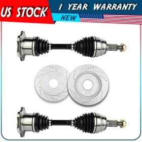 Adp832641zhao30 Autodayplus For Chevrolet Suburban 1500 5.7l 2000-2002 Front Cv Axle Brake Discs Rotors