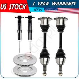 Adp83266001s Autodayplus Front Cv Axle Brake Rotors Struts For Chevrolet Silverado 1500 4.8l 2007-13