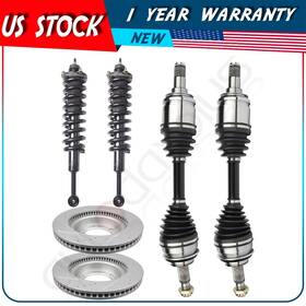 Adp83267001s Autodayplus Front Cv Axle Brake Rotors Complete Struts For Toyota Tacoma 2.7l 4.0l 2005-2014