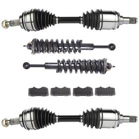 Adpremake832669j23 Autodayplus For 2007-14 Toyota Fj Cruiser 4.0l Front Cv Axle Brake Pads Complete Struts