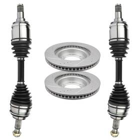 Aut832633sp01 Autodealsparts Front 2pc Cv Axle Brake Discs Rotors For Toyota Fj Cruiser 4.0l 2007-2014