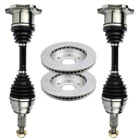 Aut832641sp01 Autodealsparts Front Cv Axle Brake Discs Rotors For Chevy Silverado Gmc Sierra 1500 99-06