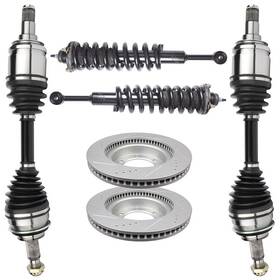 Aut832670sp01 Autodealsparts Front Cv Axle Brake Rotors Complete Struts For Toyota Tacoma 2.7l 4.0l 2005-2014