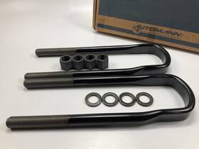 Aubk8673-154 Automann U-bolt Kit For Peterbilt Low Mount Air Leaf 1 Inch X3.5 X15.5