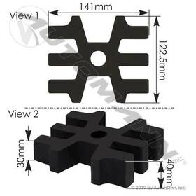 M834 Automann Spring Spacer Peterbilt Front Wedge