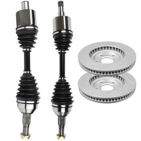 Us13832n68652 Autoparts Union Front Cv Axle Brake Discs Rotors For Chevrolet Impala Base 3.4l 00-05