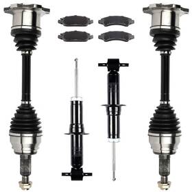 Us70832n17659 Autoparts Union Front Cv Axle And Brake Pads Struts For Gmc Sierra 1500 4.8l 6.0l 5.3l 2008-2013