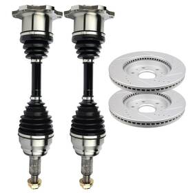 Us74832n23640 Autoparts Union Front Cv Axle Brake Discs Rotors For Chevrolet Silverado 1500 6.0l 2003-2006