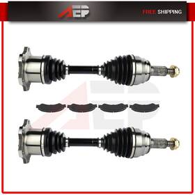 Ap83263801y Autopuppy For Chevrolet Silverado 1500 4.3l 2005-2006 Front Cv Axle Brake Ceramic Pads