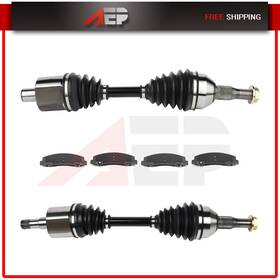 Ap83265401y Autopuppy For Chevrolet Monte Carlo Lt 3.5l 2006-2007 Front Cv Axle Brake Ceramic Pads
