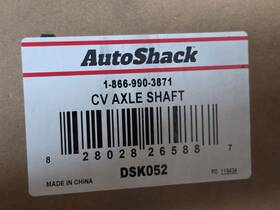 Dsk052 Autoshack 2008 Silverado 1500 Front Cv Halfshaft