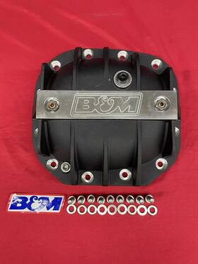 41296 B&m Hi-tek Aluminum Differential Cover - Black