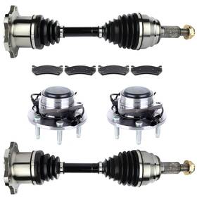 13541500 Book-autoparts Front Cv Axle Brake Pads Wheel Hub Bearing For Chevrolet Silverado 1500 1999-04
