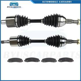12462727 Byuscarparts For 2006 2007 Chevrolet Monte Carlo 3.5l 5.3l Front Cv Axle Brake Ceramic Pads