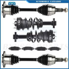12462733 Byuscarparts Front Cv Axles Brake Pads Complete Struts For Chevrolet Suburban 1500 5.3l