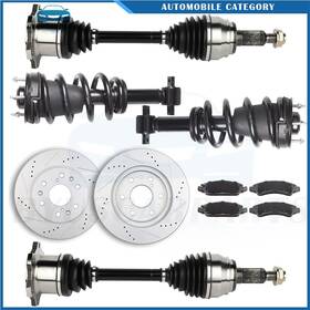 12462734 Byuscarparts Front Cv Axle Complete Struts Brake Pads&rotors For Chevrolet Tahoe 5.3l 2011-14