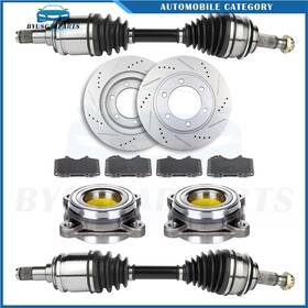 12970231 Byuscarparts Cv 2x Axles 2xwheel Bearing Hubs 4x Brake Ceramic Pads Struts